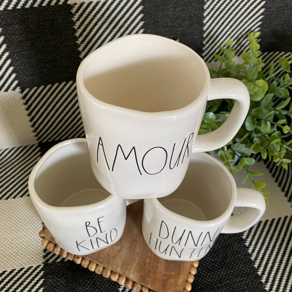 3 Rae Dunn Mugs - Picture 2 of 4